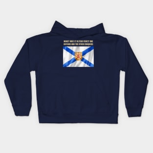 Nova Scotia Flag and Motto Kids Hoodie